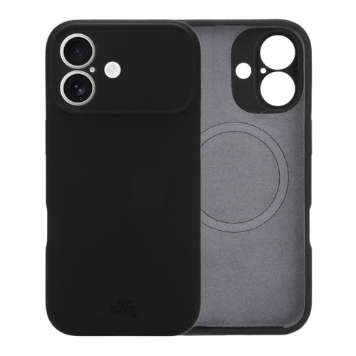 Shockproof silicone case MagSafe Camera Protection Black - iPhone 16
