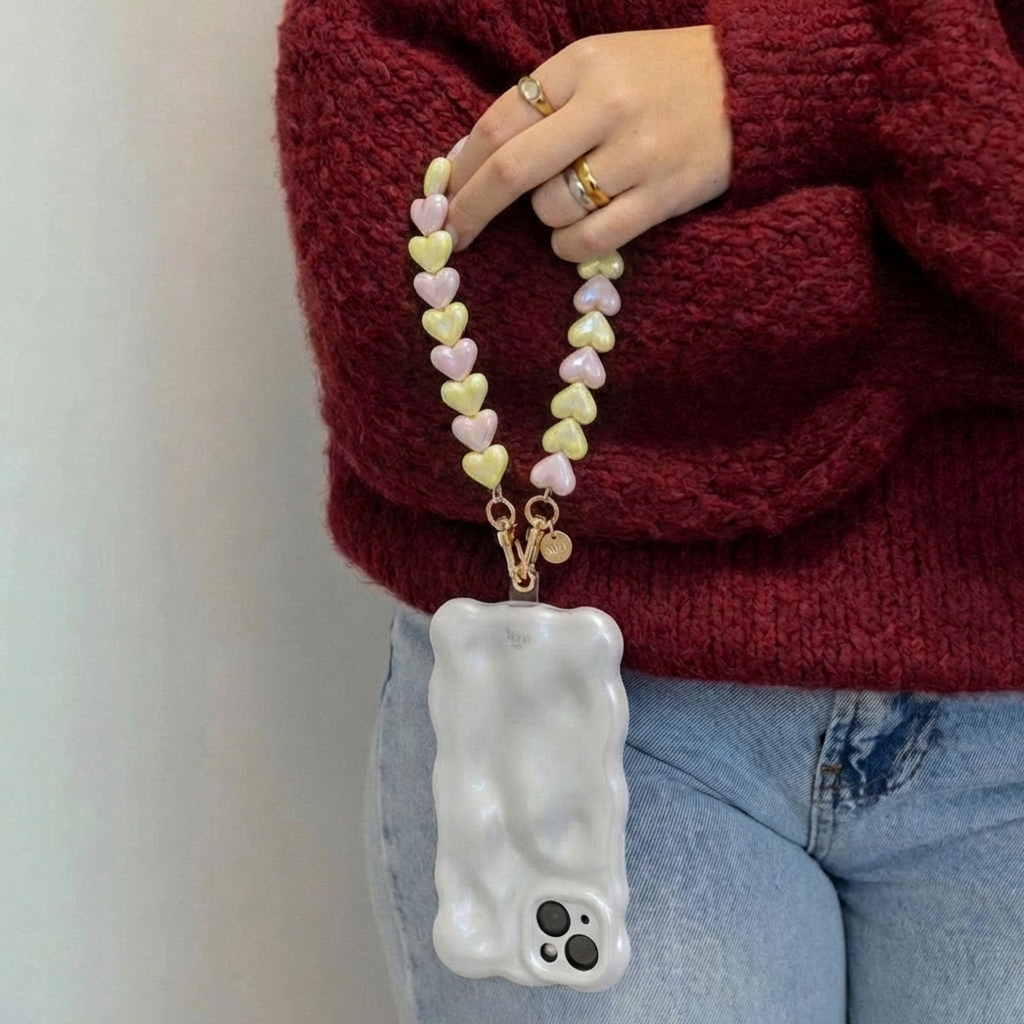 xoxo Wildhearts Easy Cord Funky Hearts (Pink & Yellow Metallic)