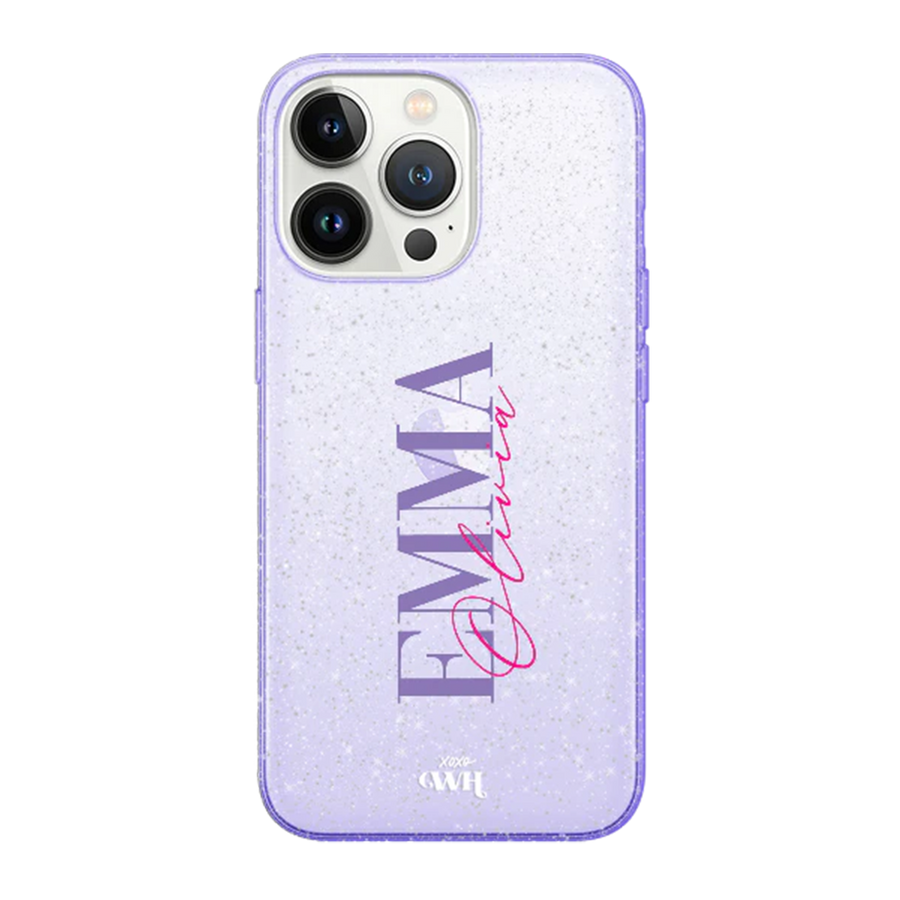 Sparkle Away Purple Personalized - iPhone 13 Pro Max