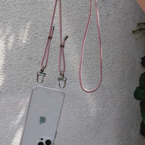 iPhone 17 Air - Pink Vibes Transparant Cord Case