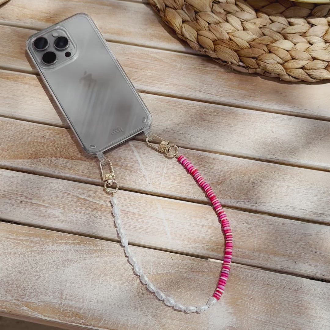 iPhone 16 Pro - Island Girl Transparant Cord Case - Short Cord – xoxo ...