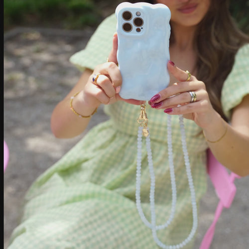 Bubbly case Ice Blue - Dusty Cord (long)