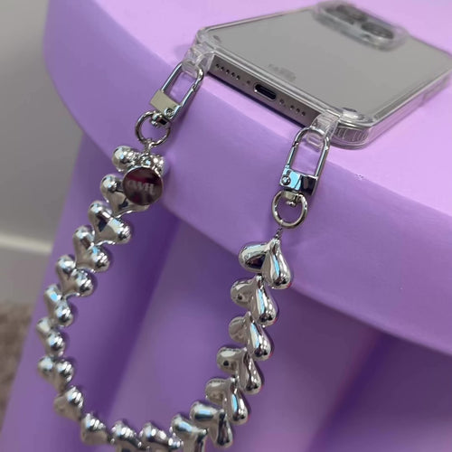 Funky Hearts Cord (silver)