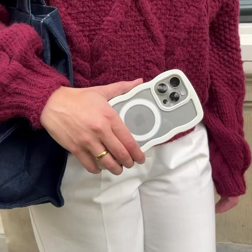 Wavy Case MagSafe Creme - iPhone 15 Pro Max