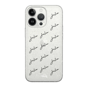 xoxo Wildhearts - Sparkle Away Transparent Personalized - iPhone 15