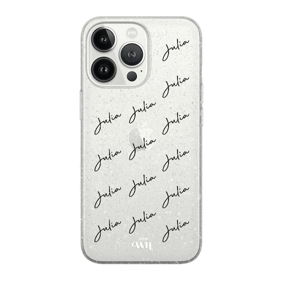 xoxo Wildhearts - Sparkle Away Transparent Personalized - iPhone 13 Mini