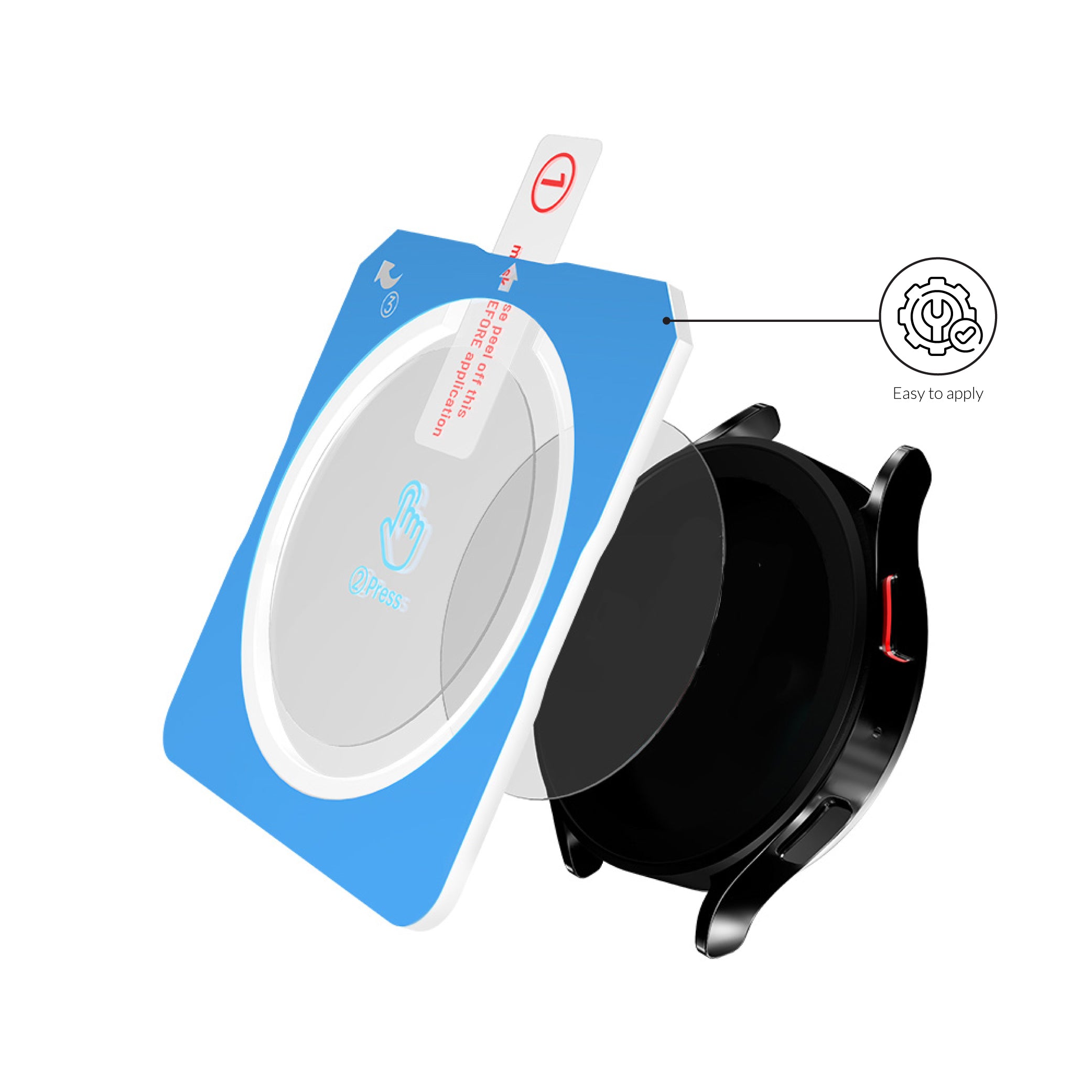 xoxo Wildhearts Samsung Galaxy Watch 6 - 40mm screenprotector one-click tool (glas)