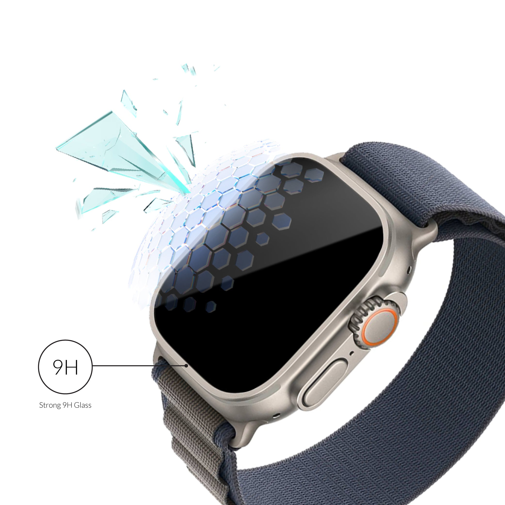 xoxo Wildhearts Apple Watch Ultra screenprotector one-click tool (glas)