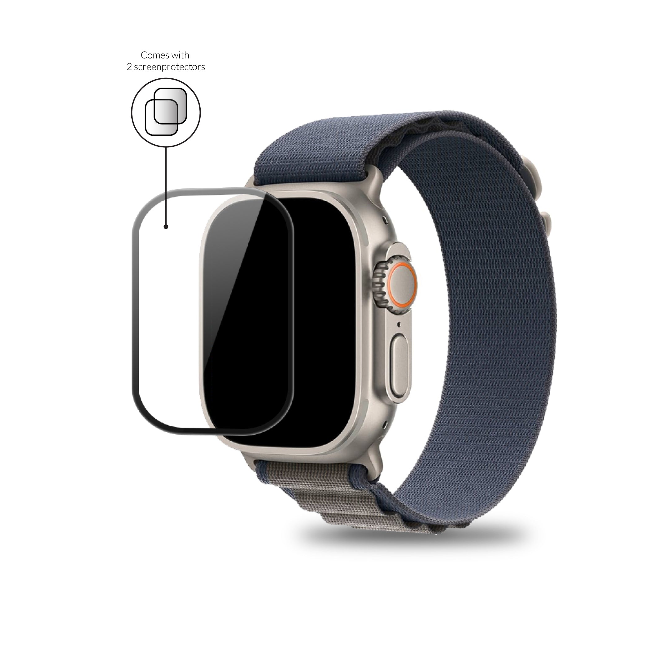 xoxo Wildhearts Apple Watch Ultra screenprotector one-click tool (glas)