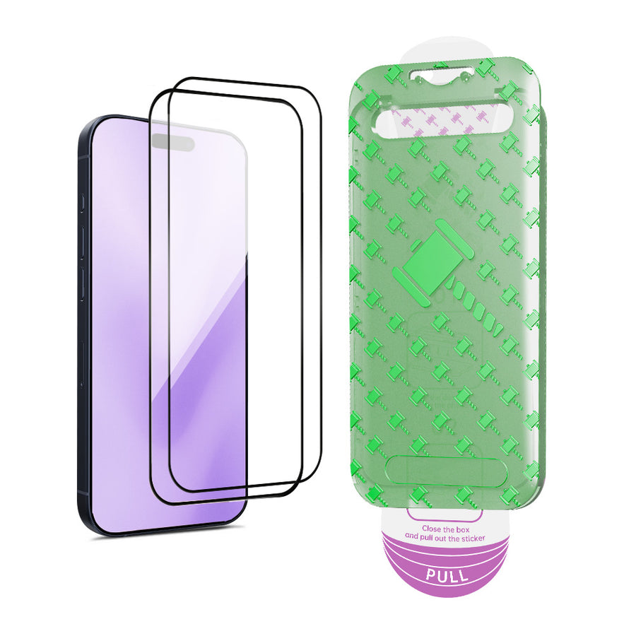 Tempered Glass screenprotector with frame (2-Pack)