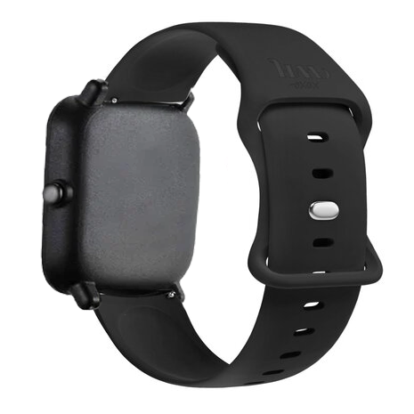 xoxo Wildhearts - Amazfit GTS 2 - 2e - 2 Mini siliconen bandje (zwart)