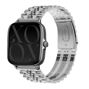 xoxo Wildhearts - Amazfit GTS 4 (Mini) stalen bandje (zilver)