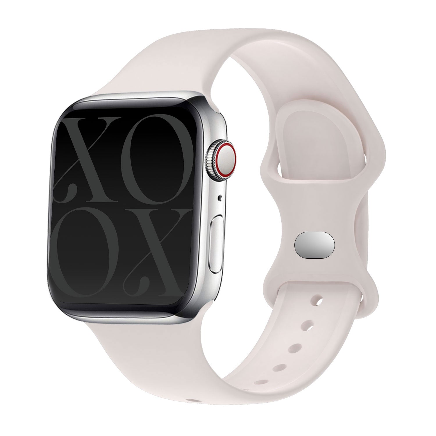xoxo Wildhearts - Apple Watch siliconen bandje beige - 38/40/41/42mm