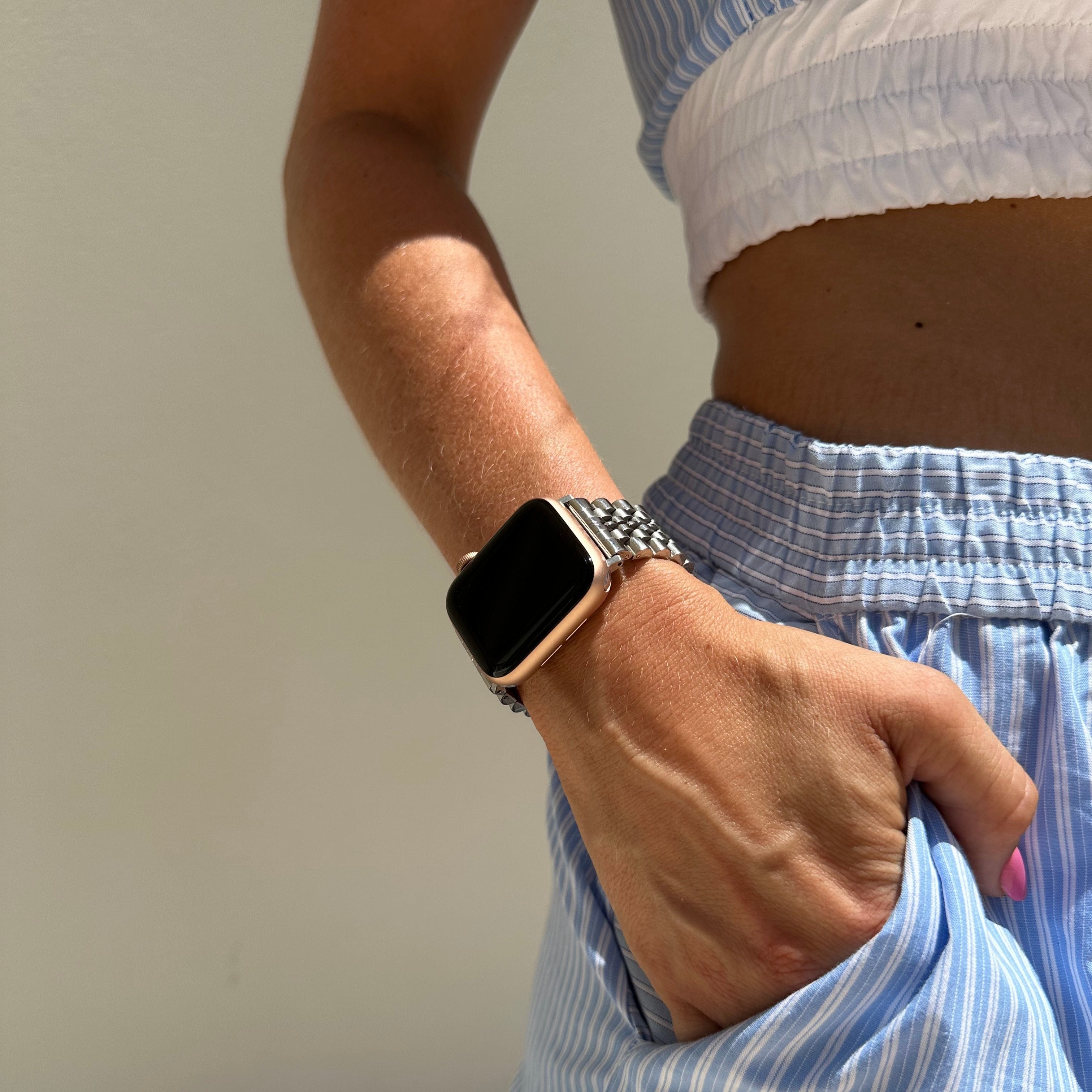 xoxo Wildhearts - Apple Watch stalen bandje zilver - 38/40/41/42mm