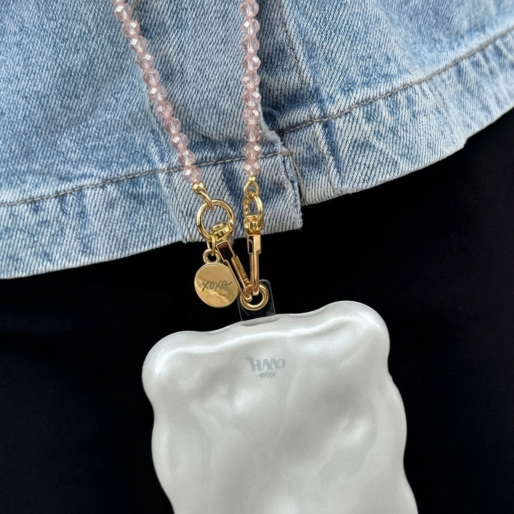 xoxo Wildhearts Easy Cord Crystal Charm (Pink)