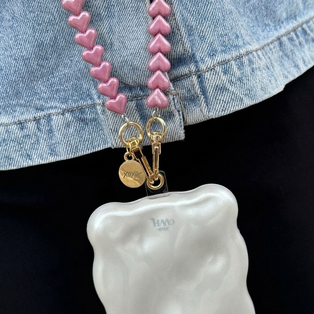 xoxo Wildhearts Easy Cord Funky Hearts (Fuchia Metallic)