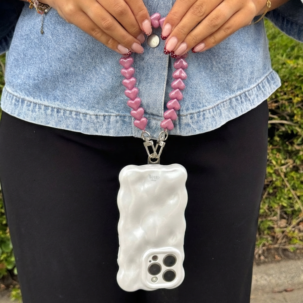 xoxo Wildhearts Easy Cord Funky Hearts (Fuchia Metallic)