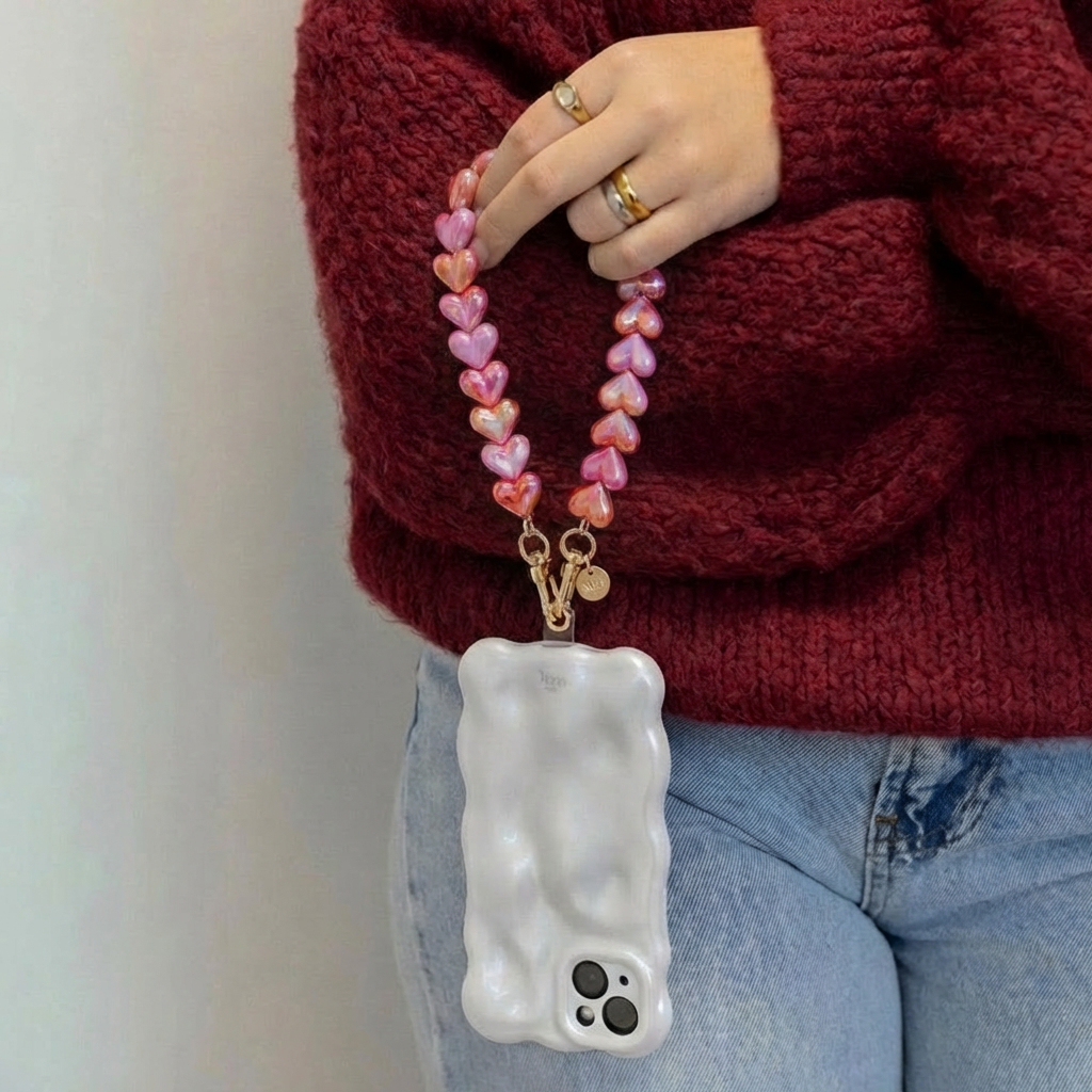 xoxo Wildhearts Easy Cord Funky Hearts (Pink & Red Metallic)