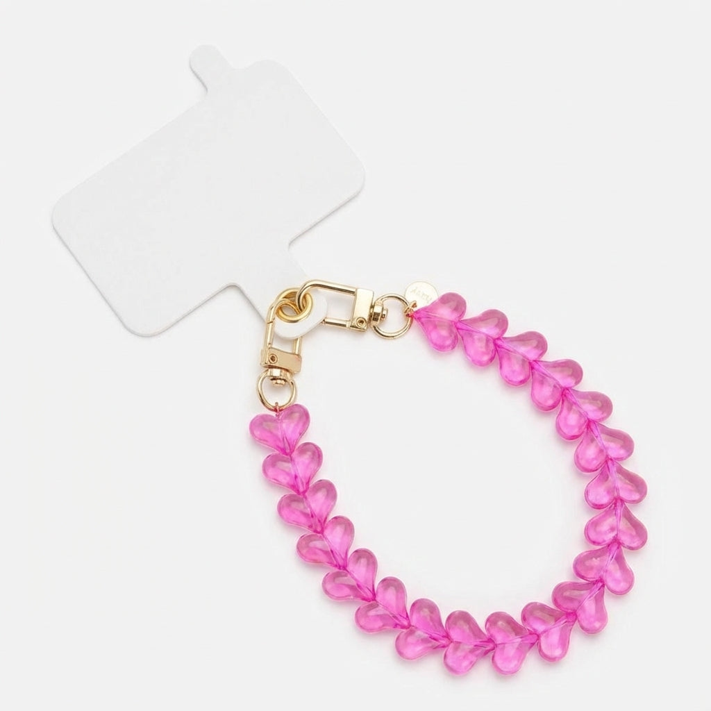 xoxo Wildhearts Easy Cord Funky Hearts (Transparent Pink)