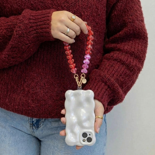 xoxo Wildhearts Easy Cord Funky Hearts (Transparent Pink & Red)