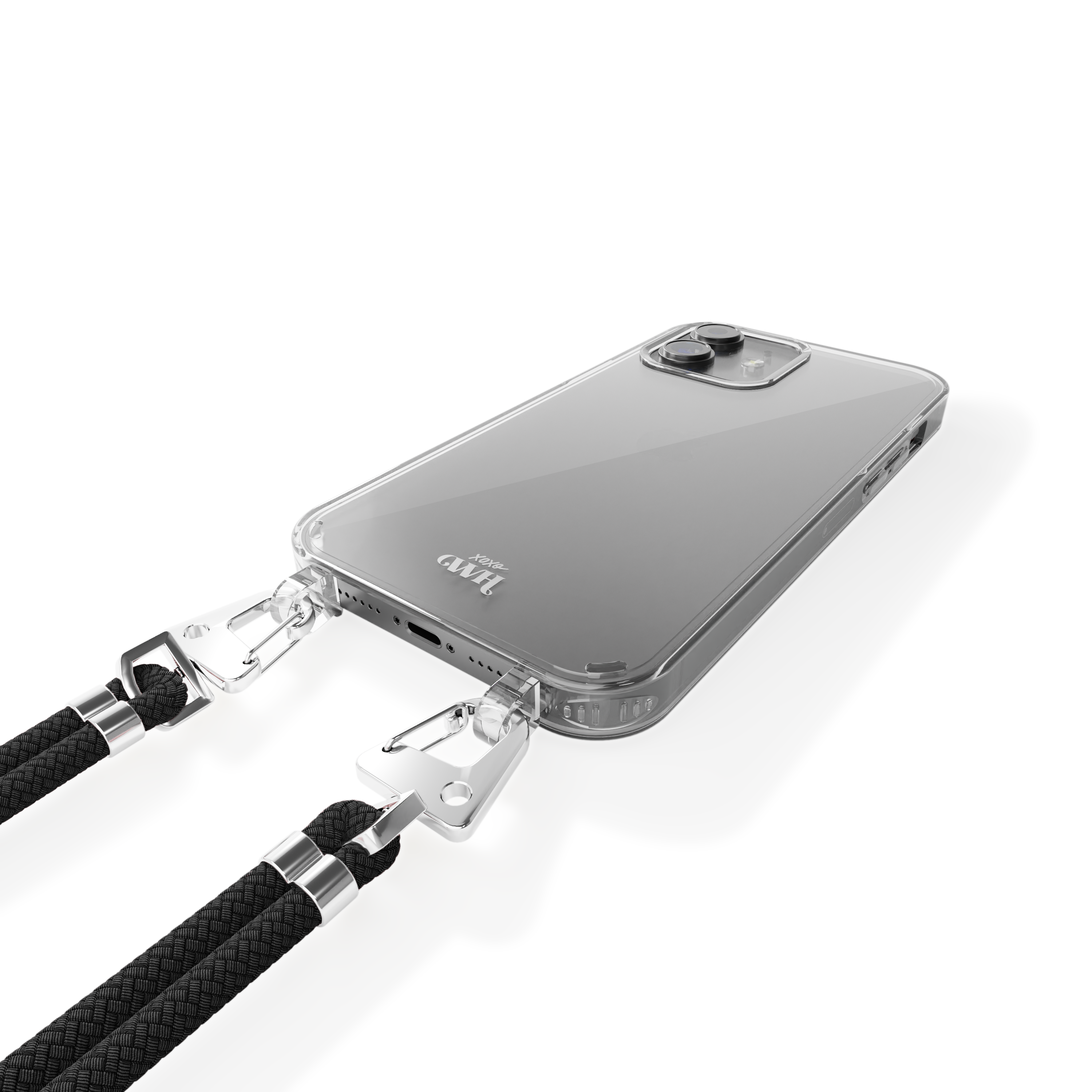 xoxo Wildhearts - iPhone 11 - Wildhearts Transparante case + Zwarte koord