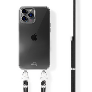xoxo Wildhearts - iPhone 11 Pro - Wildhearts Transparante case + Zwarte koord