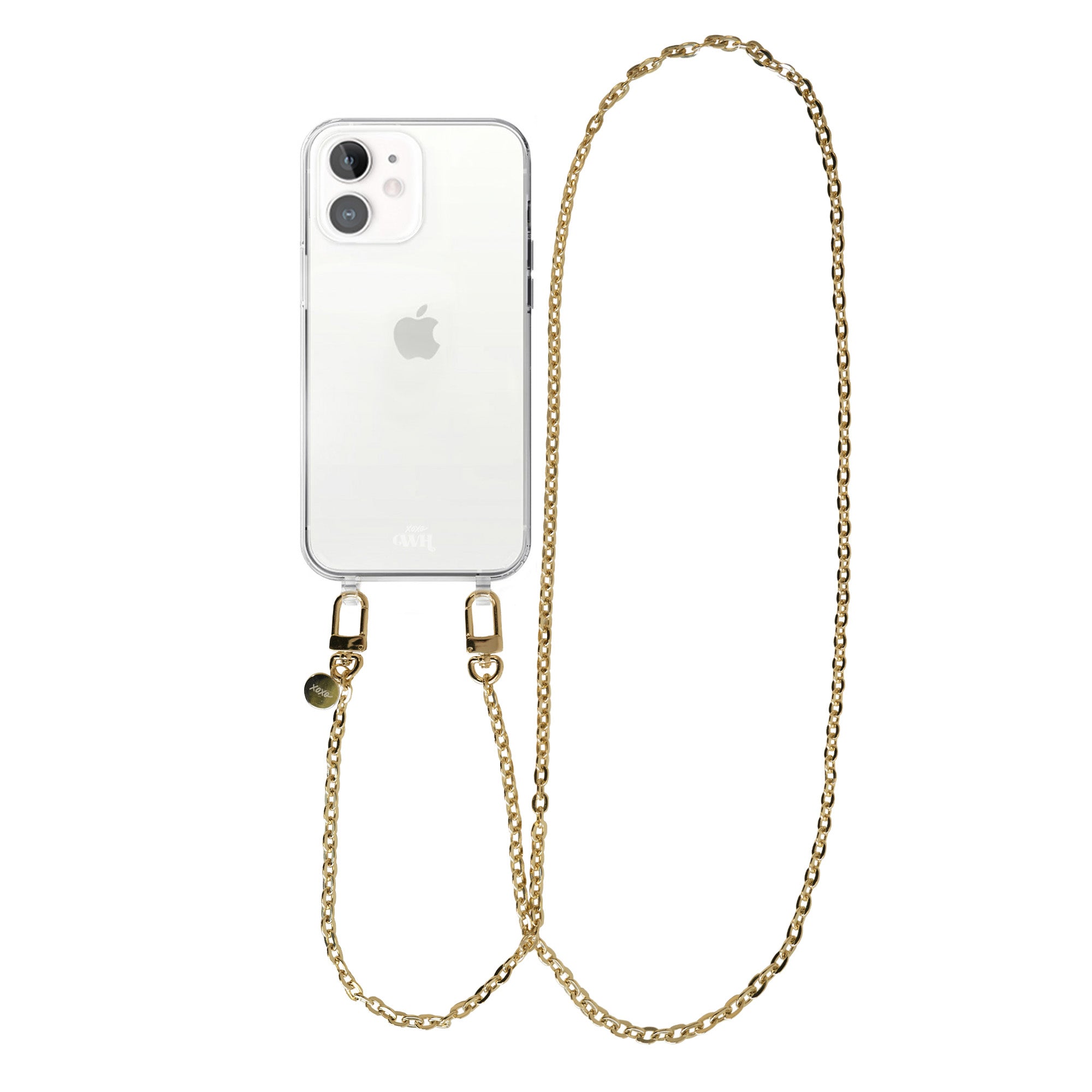 xoxo Wildhearts - iPhone 12 - Dreamy Transparant Cord Case - Long Cord