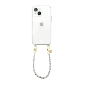 xoxo Wildhearts - iPhone 13 mini - Pearlfection Transparant Cord Case - Short cord