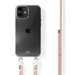 iPhone 13 mini - Pink Cord Transparant Cord Case