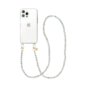 xoxo Wildhearts - iPhone 13 Pro - Pearlfection Transparant Cord Case - Long cord