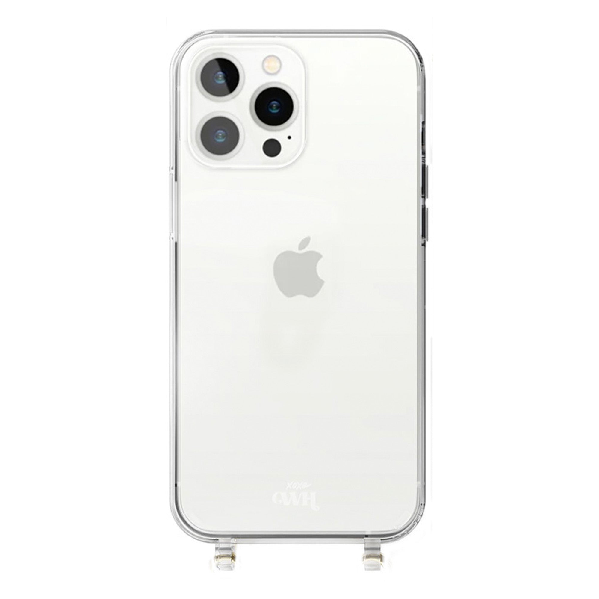 xoxo Wildhearts iPhone 14 Pro Max - Phone Cord Case (no cord) Transparant Case
