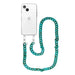 Blue Ocean Transparant Cord Case - Long Cord - iPhone 15
