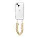 Cream Latte Transparant Cord Case - Short Cord - iPhone 15 Plus