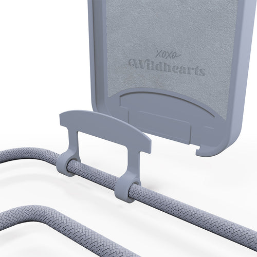 xoxo Wildhearts - iPhone 15 Pro - Ash Blue Cord Case