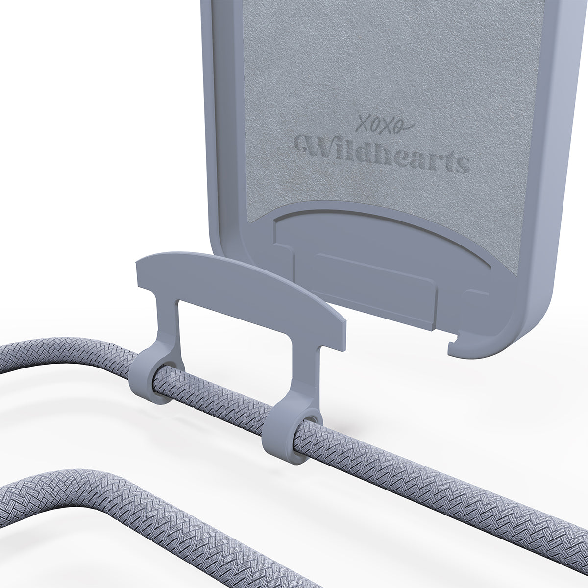 xoxo Wildhearts - iPhone 15 Pro - Ash Blue Cord Case