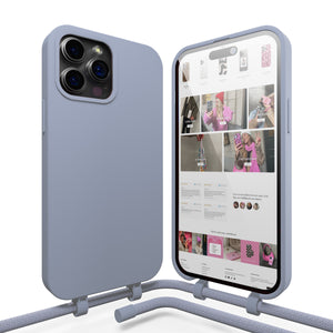 xoxo Wildhearts - iPhone 15 Pro - Ash Blue Cord Case