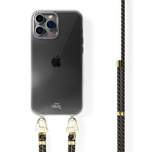 xoxo Wildhearts - iPhone 15 Pro - Gold Goddess Transparant Cord Case