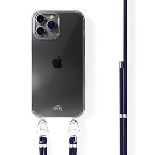 xoxo Wildhearts - iPhone 15 Pro Max - Navy Overload Transparant Cord Case