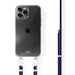 Navy Overload Transparant Cord Case - iPhone 15 Pro Max