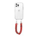 Red Roses Transparant Cord Case - Short Cord - iPhone 15 Pro Max