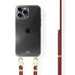 iPhone 15 Pro Max - Red Rules Transparant Cord Case