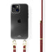 Red Rules Transparant Cord Case - iPhone 15