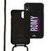 Black Personalized Cord Case - iPhone XR