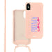 iPhone X/XS - Pink Customized Cord Case