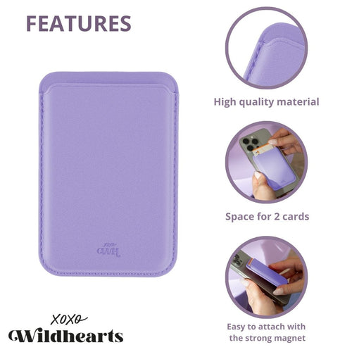 xoxo Wildhearts - MagSafe Wallet (Lila)