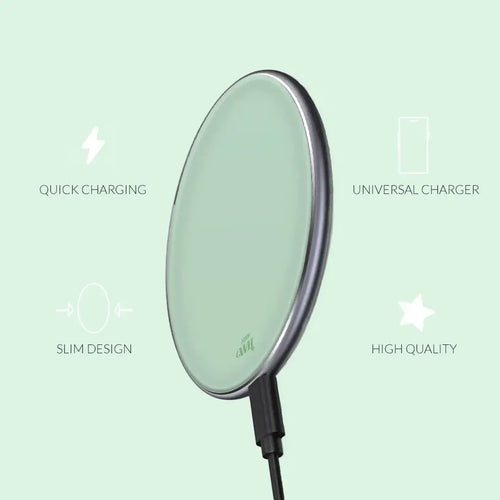 xoxo Wildhearts - Personalized Wireless Charger - Green