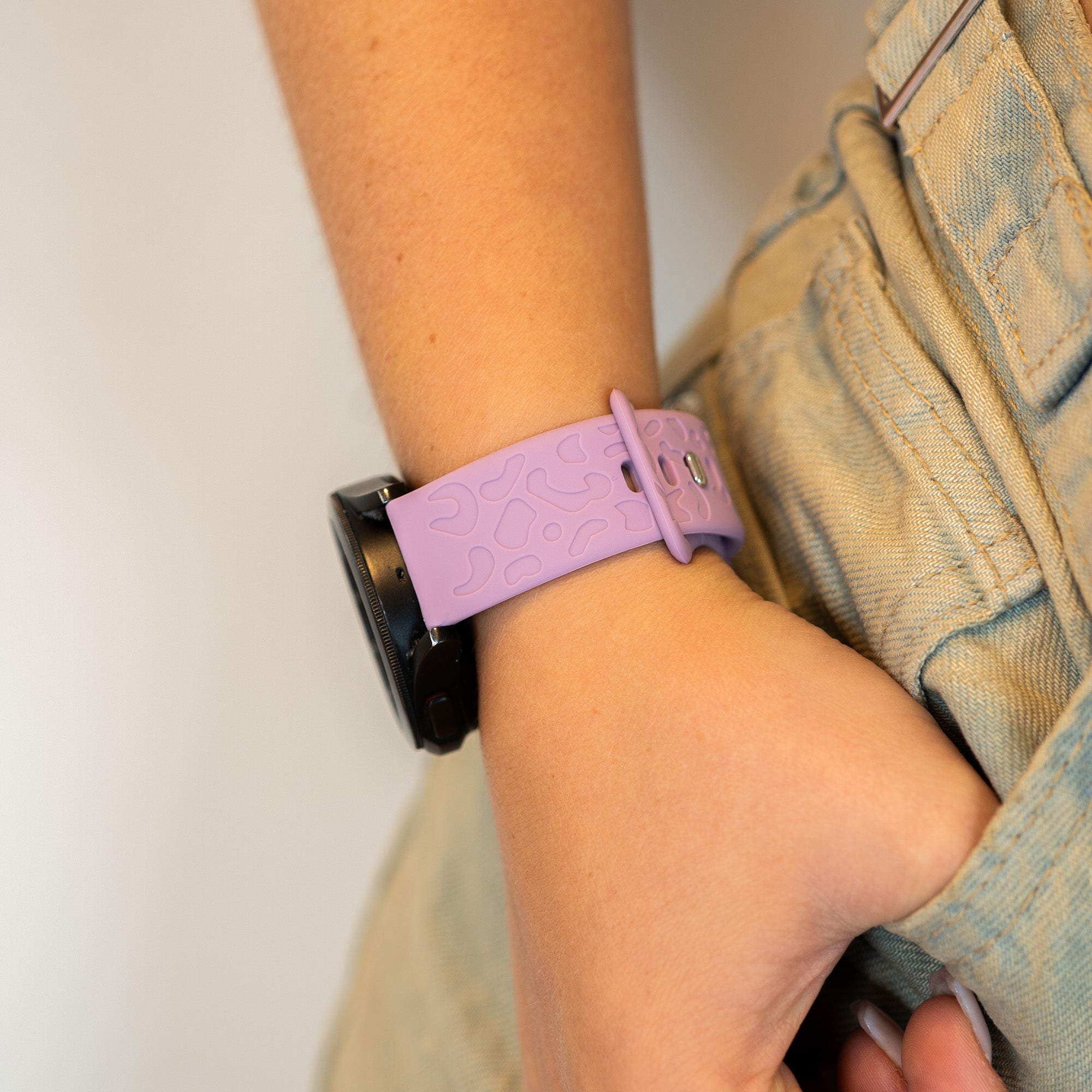 xoxo Wildhearts - Polar Ignite 2 siliconen bandje Leopard Print - lilac