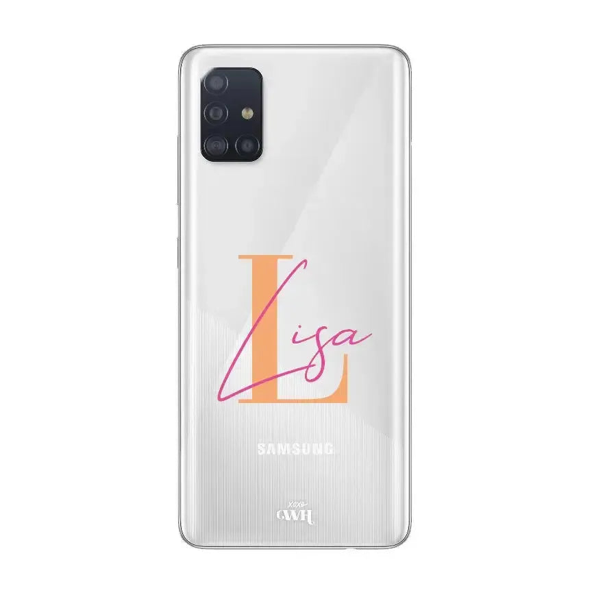 xoxo Wildhearts - Samsung A51 - Personalized Clear Case