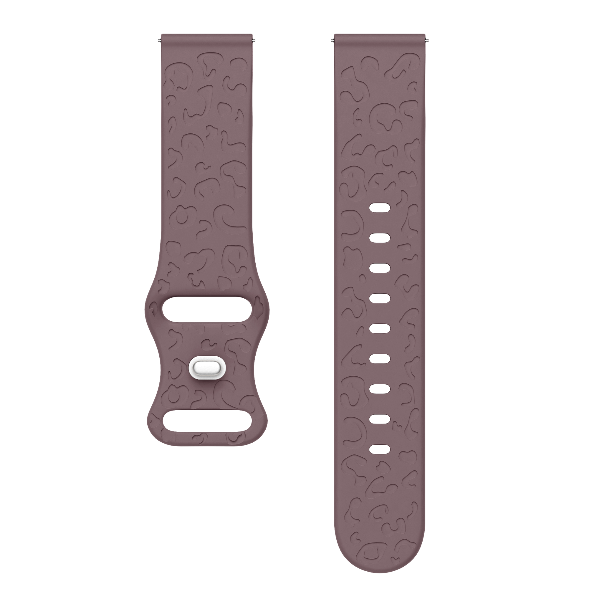 xoxo Wildhearts - Samsung Galaxy Watch 5 Pro siliconen bandje Leopard Print - berry purple