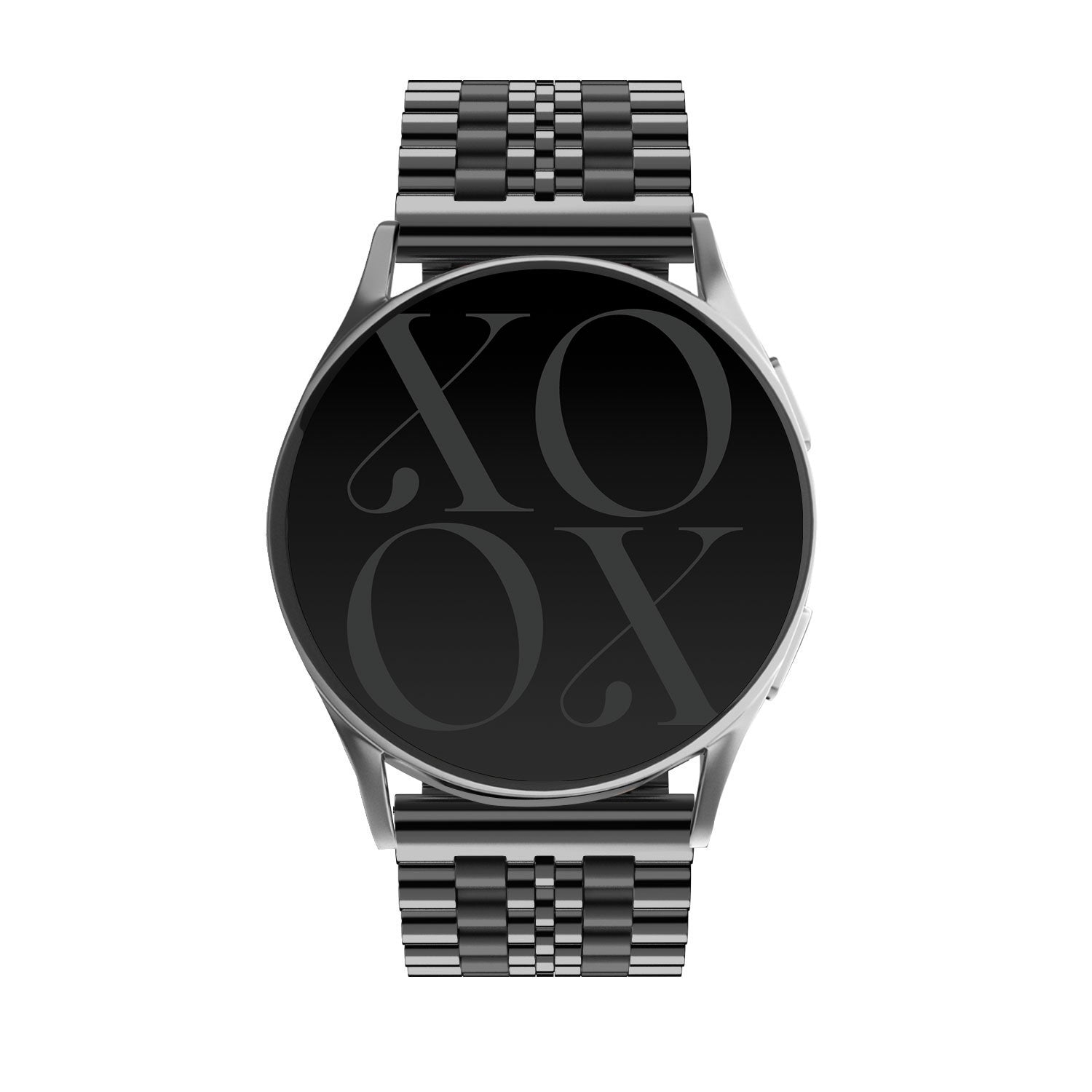 xoxo Wildhearts - Samsung Galaxy Watch Active 2 (40 & 44mm) stalen bandje (zwart)